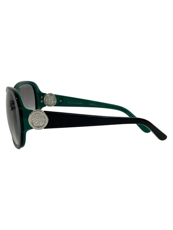Bvlgari Sunglasses Black Green Rhinestone Eyewear main image 4